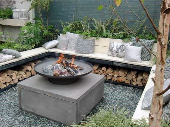 Built In Fire Pit Patio
 Top 60 Best Outdoor Fire Pit Seating Ideas Backyard Designs