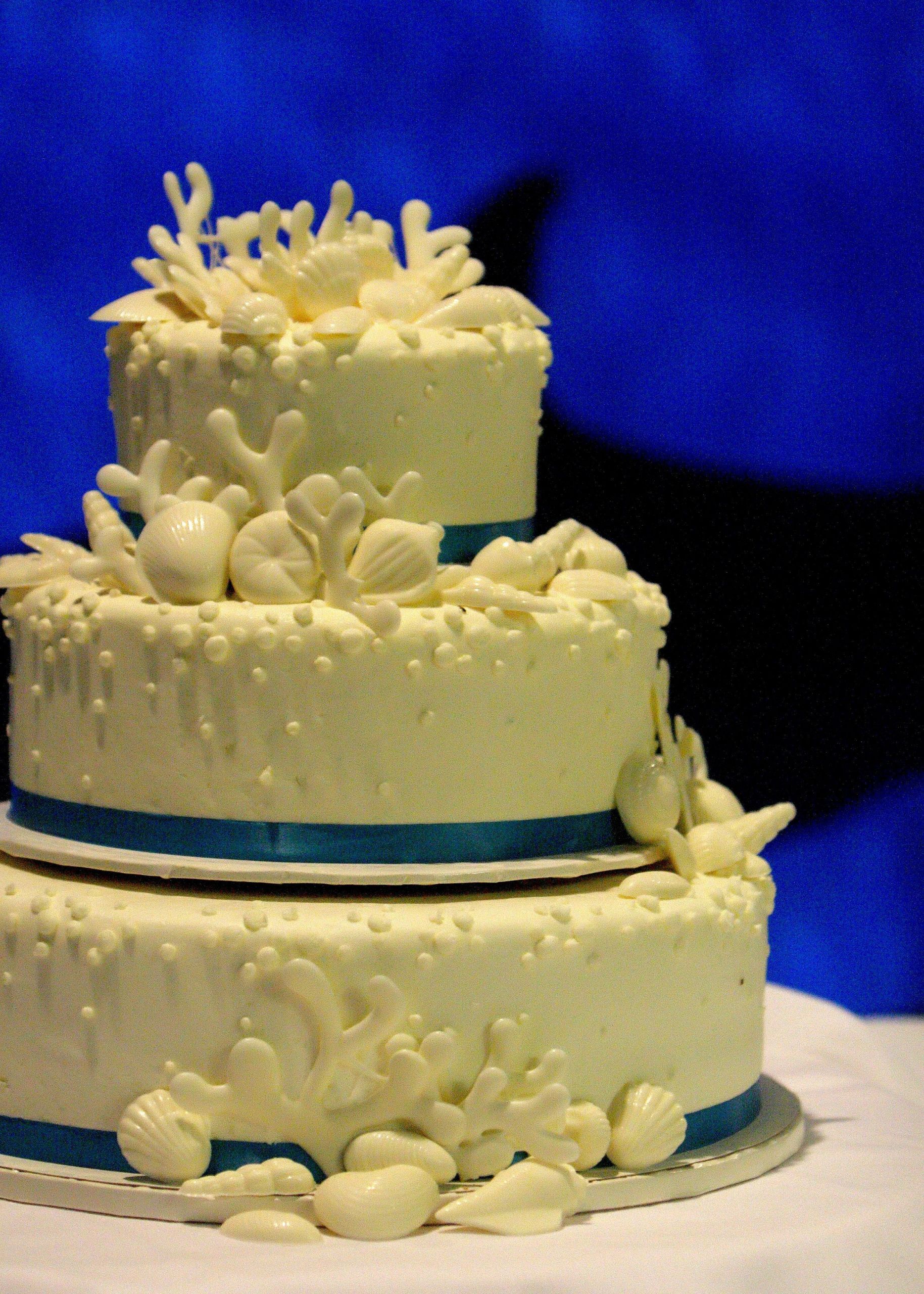 Buttercream Wedding Cakes St Paul Mn
 white chocolate seashell cake Buttercream Cakes