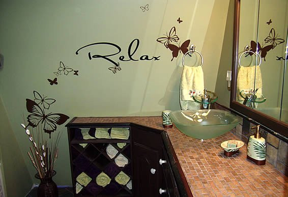 Butterfly Bathroom Decor
 Custom vinyl stick ons decor for bathroom Zee Blog by