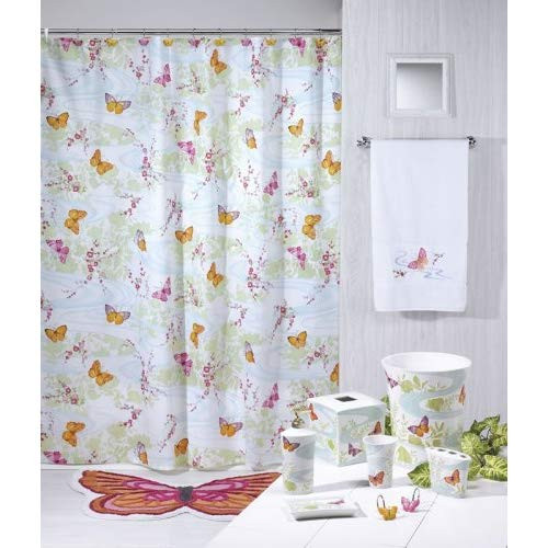 Butterfly Bathroom Decor
 Amazon Monarch BUTTERFLY bathroom SHOWER Curtain