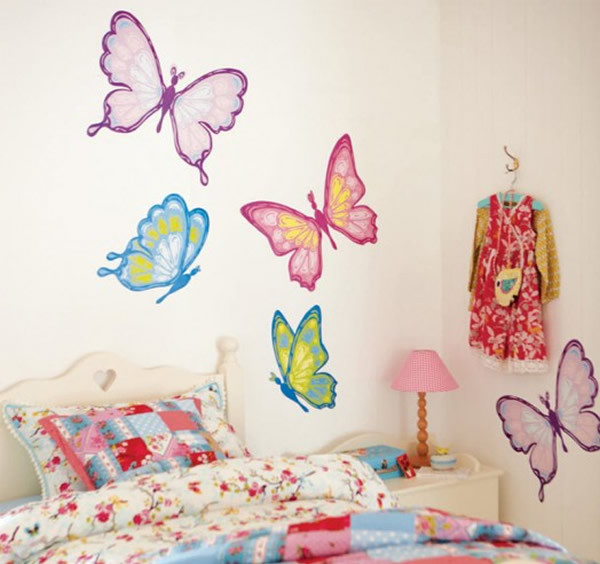 Butterfly Kids Decor
 Modern Stickers For Kids Bedroom Wall for Look Beautiful