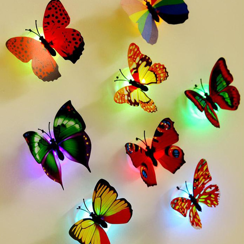 Butterfly Kids Decor
 10 pieces lot butterflies for decoration 3D wall stickers