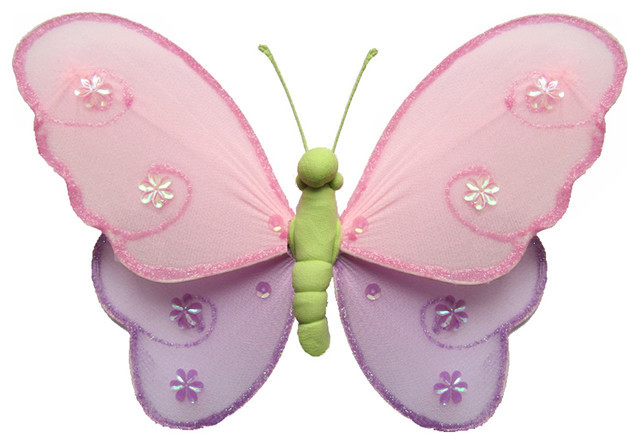 Butterfly Kids Decor
 Hanging Butterfly Small Pink Purple Green Hailey Baby
