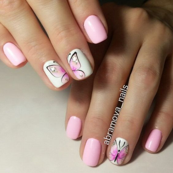 Butterfly Nail Designs
 Pink Butterfly Nail Art s and for