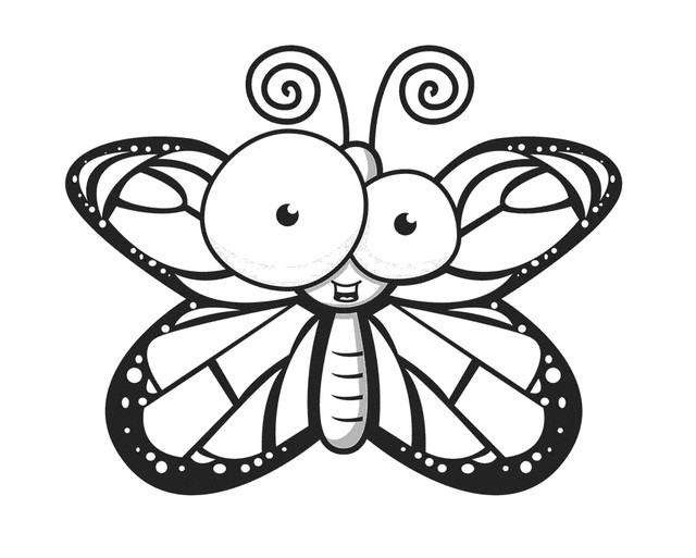 Butterfly Printable Coloring Pages
 Butterfly Free Printable Coloring Pages
