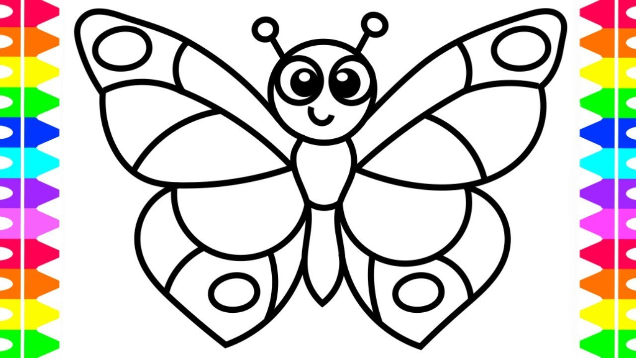 Butterfly Printable Coloring Pages
 LEARN HOW TO DRAW A BUTTERFLY EASY COLORING PAGES FOR