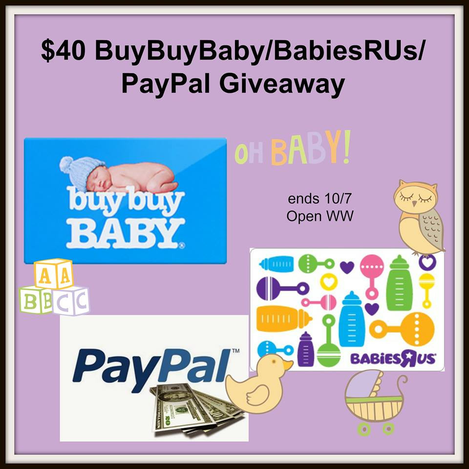 Buy Buy Baby Gift Card
 $40 Babies R US Gift Card Giveaway Powered By Mom