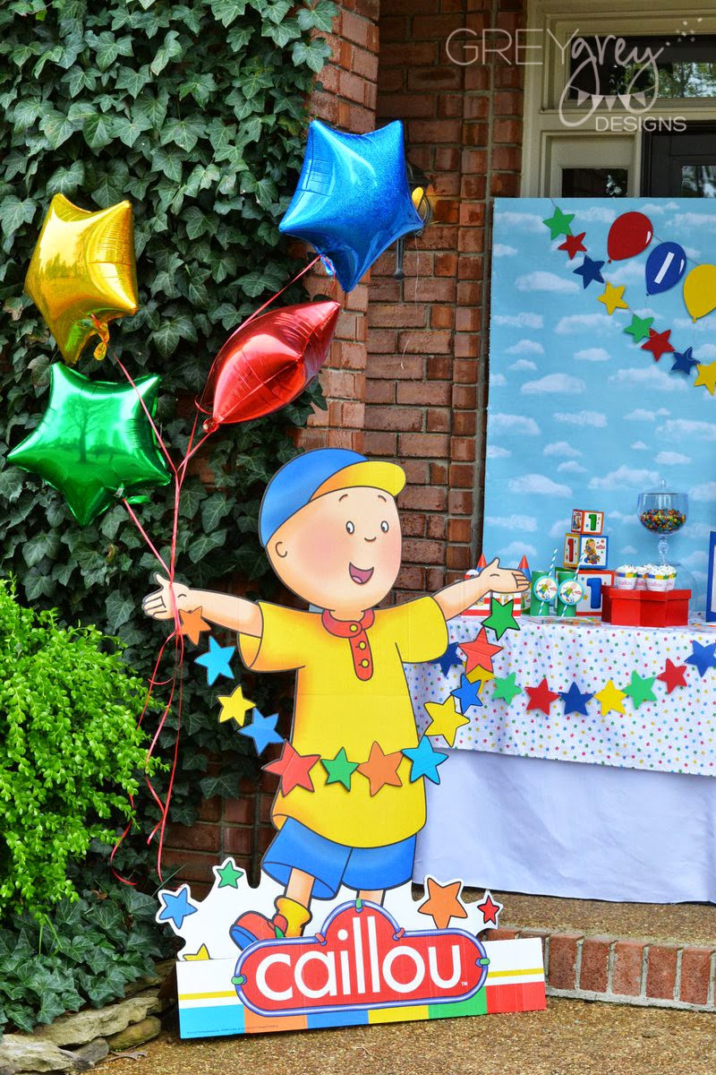 Caillou Birthday Party
 GreyGrey Designs My Parties Caillou Party and Giveaway