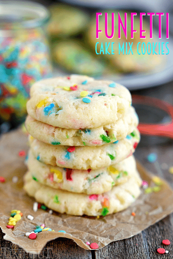 Cake Mix Cookies
 Easy Funfetti Cake Mix Cookies Mom Timeout