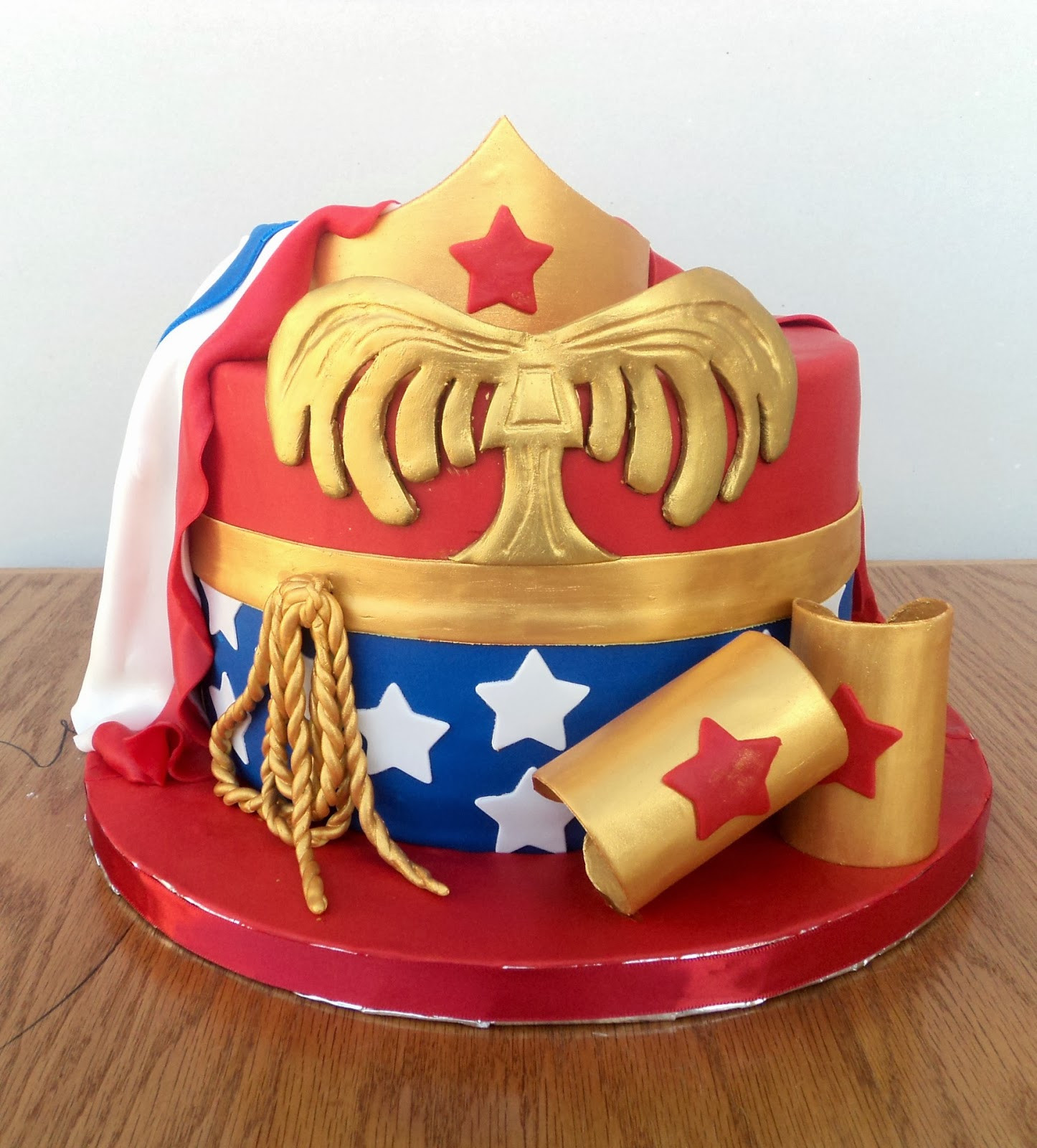 Cakes For Womens Birthday
 Delectable Cakes Wonder Woman with Cape Birthday Cake