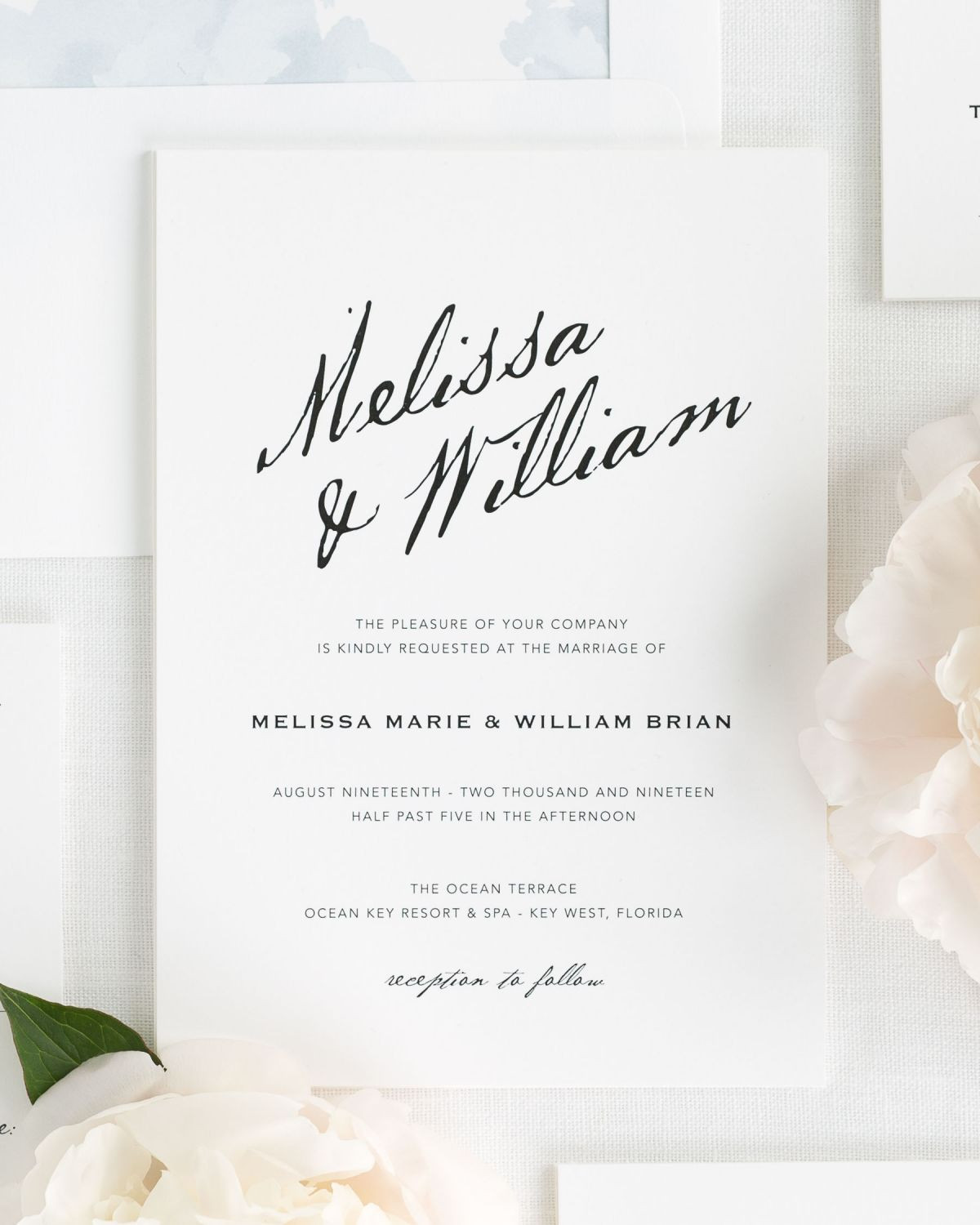 Calligraphy For Wedding Invitations
 Modern Calligraphy Wedding Invitations Wedding