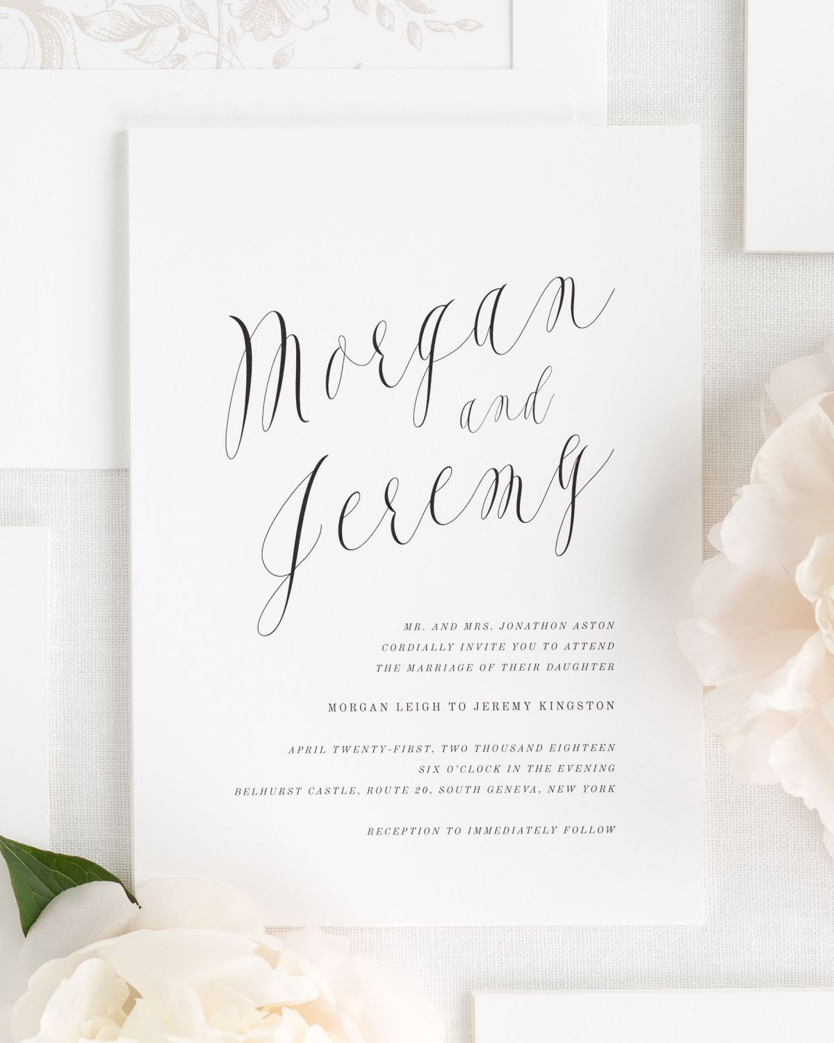 Calligraphy For Wedding Invitations
 Ethereal Calligraphy Wedding Invitations Wedding