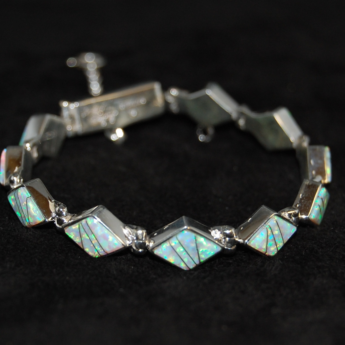Calvin Begay Bracelets
 Calvin Be sterling silver bracelet opal hallmarked
