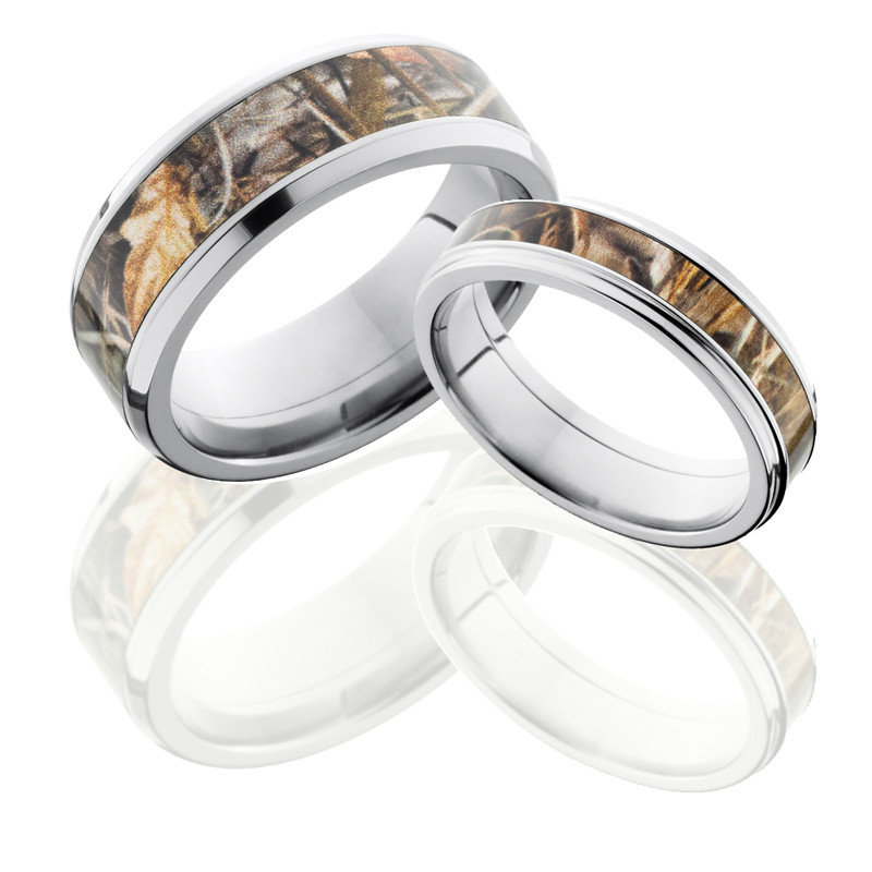 Camo Wedding Band Sets
 His and Hers Camo Wedding Ring Sets