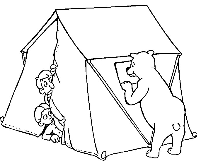 Camping Coloring Pages For Kids
 Fun Coloring Pages Camping coloring pages