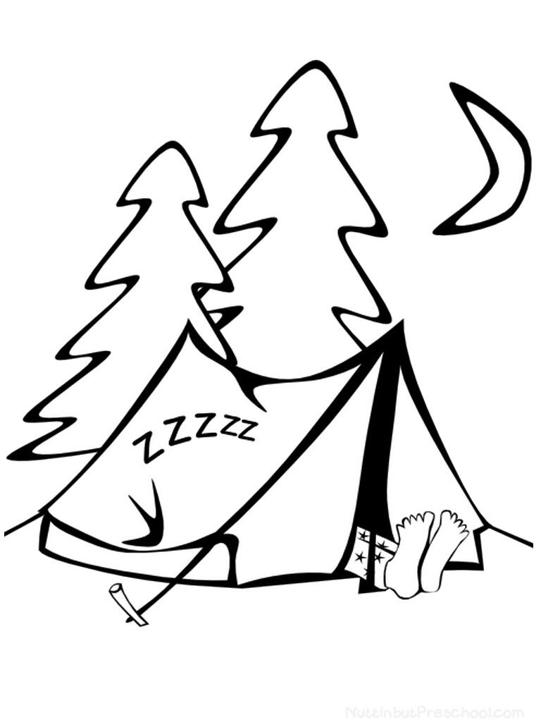 Camping Coloring Pages For Kids
 Camping Coloring Pages Best Coloring Pages For Kids