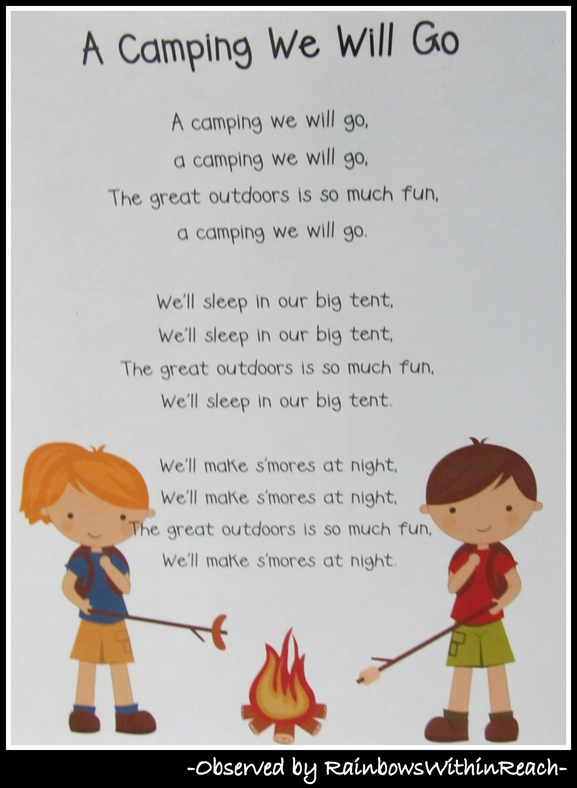 Camping Crafts For Preschoolers
 "Camping" Campout at Preschool DrSeussProjects