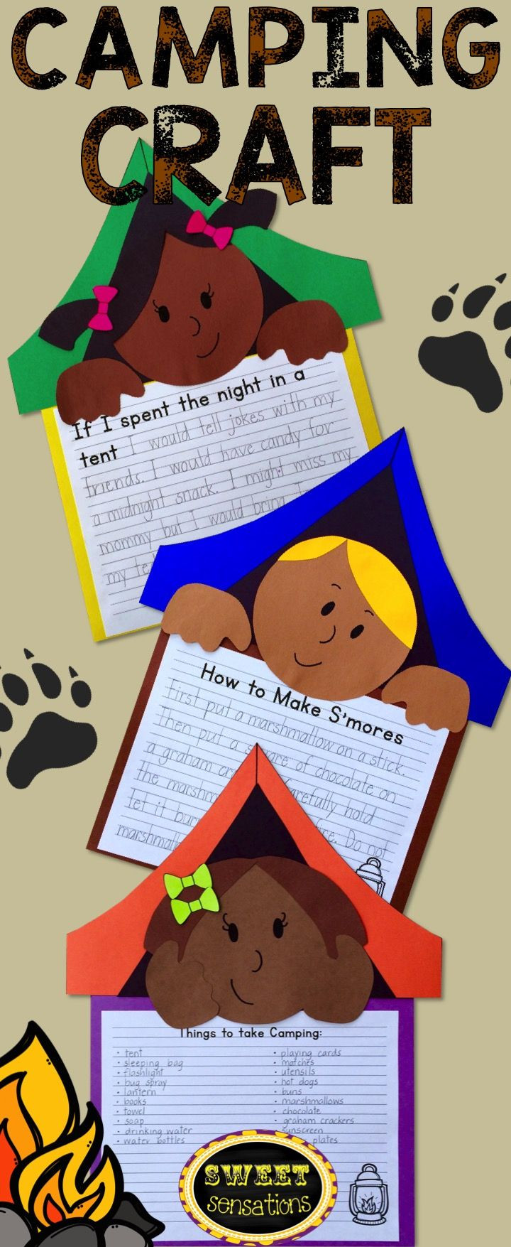 Camping Crafts For Preschoolers
 Camping Craft Activity