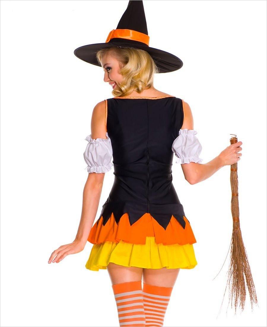Candy Corn Witch
 Chic Candy Corn Witch Costume ML