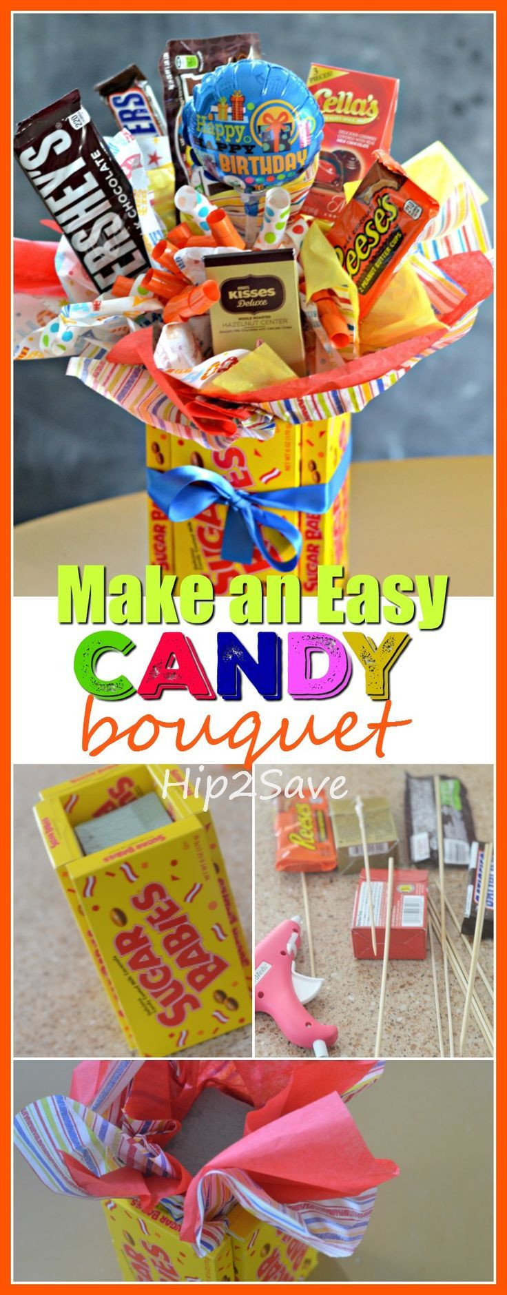 Candy DIY Gifts
 DIY Candy Bouquet Fun & Easy Gift Idea