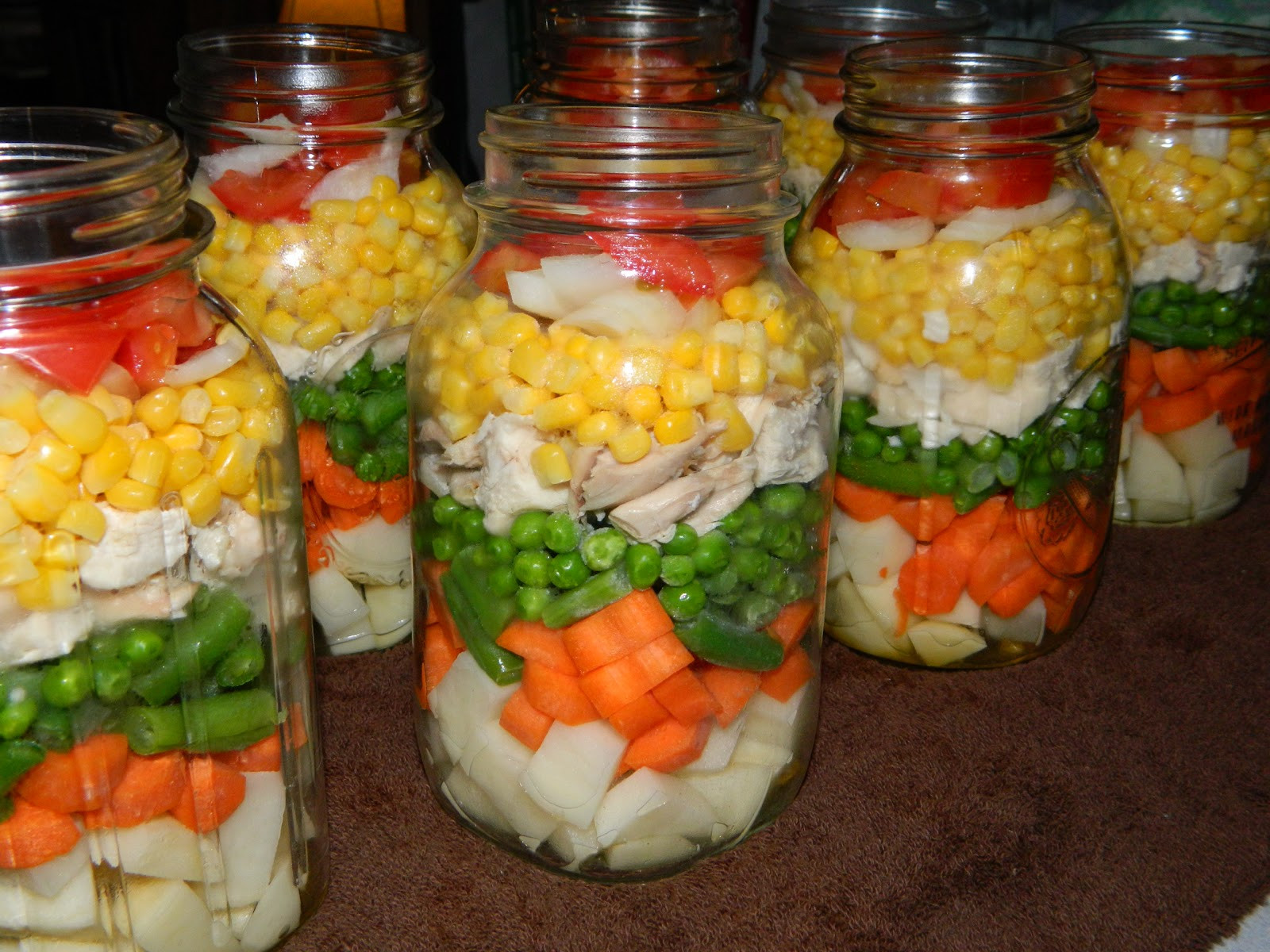 Canning Chicken Soup
 Farm Girl Tails Layered Chicken Soup