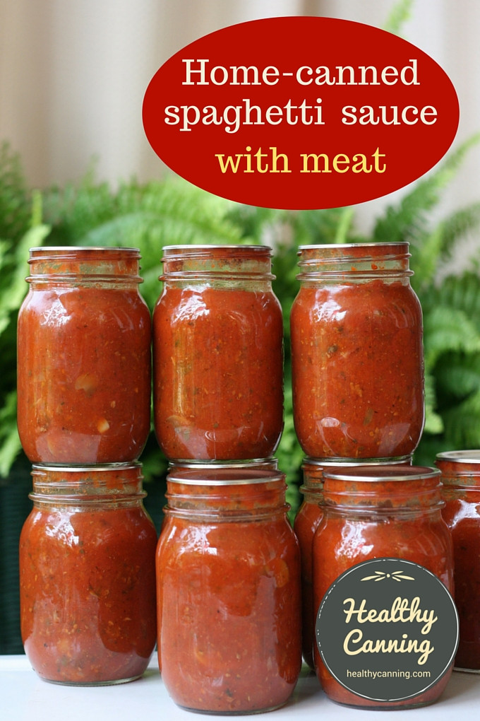 Canning Spaghetti Sauce
 Spaghetti Sauce with Meat Healthy Canning