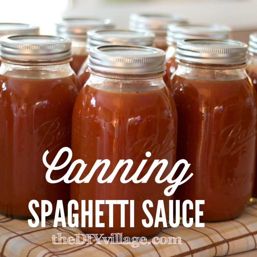 Canning Spaghetti Sauce
 Canning Spaghetti Sauce Home Preserving  the DIY village