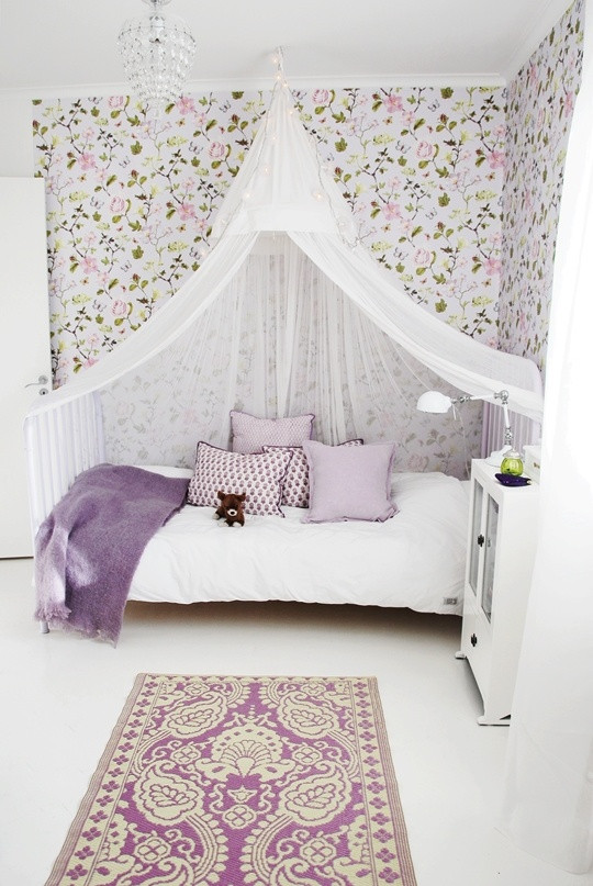 Canopy Girl Bedroom
 Sheer bed canopy