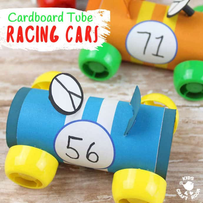 Car Craft For Kids
 Cardboard Tube Racing Car Craft Kids Craft Room