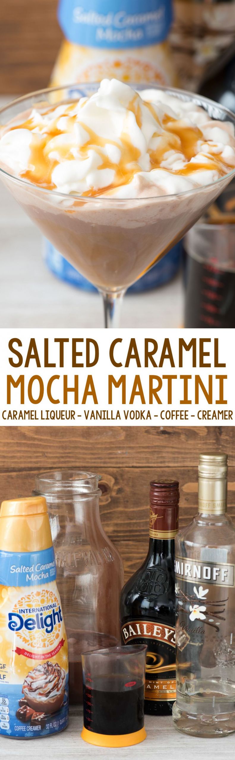Caramel Vodka Drinks
 Salted Caramel Mocha Martini an easy cocktail recipe