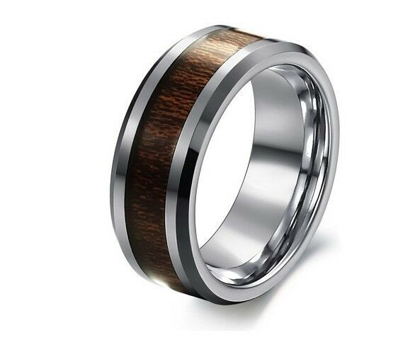 Carbon Fiber Wedding Rings
 MENS SOLID TUNGSTEN Carbide carbon fiber WEDDING RING Band