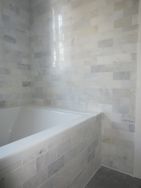 Carrara Marble Tile Bathroom
 The Cuban In My Coffee Master Bathroom Progress Carrara