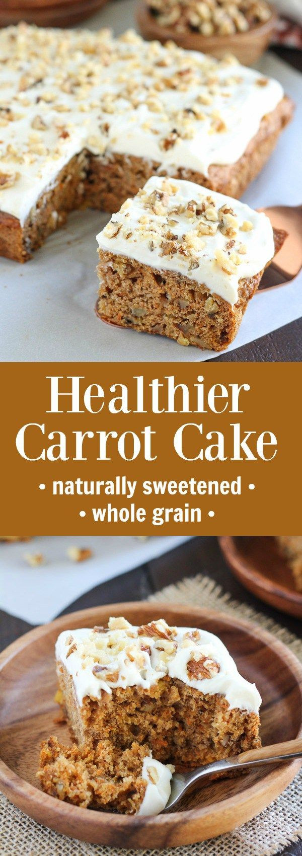 Carrot Cake With Applesauce
 Healthier Carrot Cake Naturally sweetened with honey
