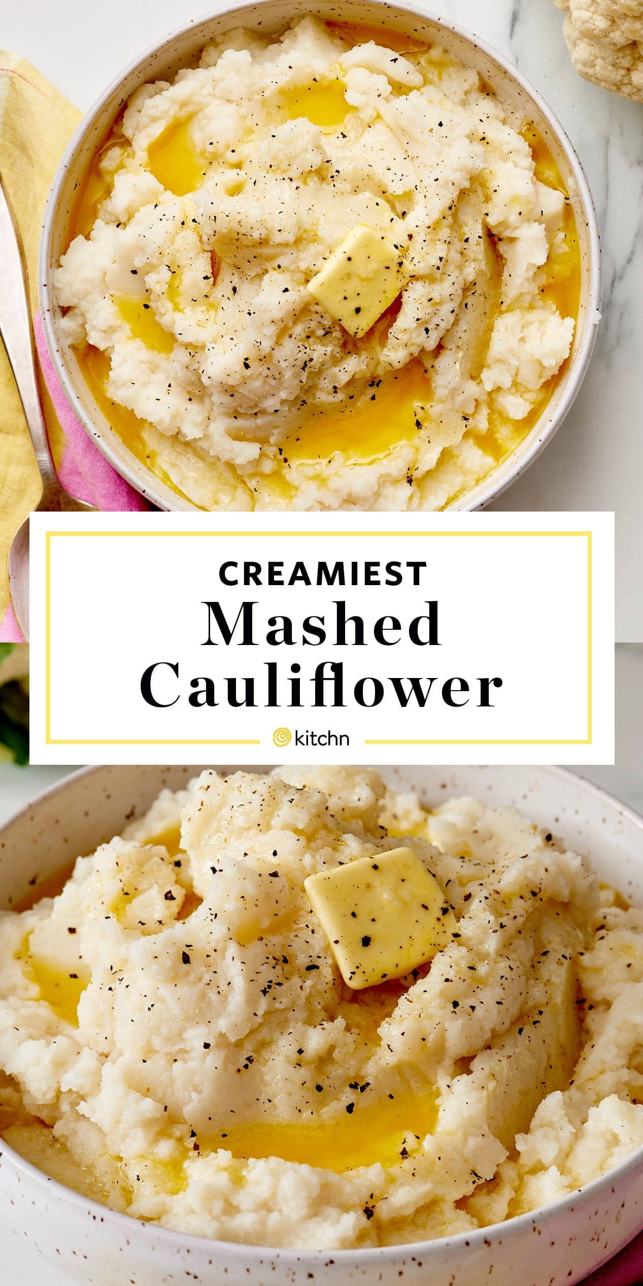 Cauliflower Rice Mashed Potatoes
 How To Make the Creamiest Mashed Cauliflower Without