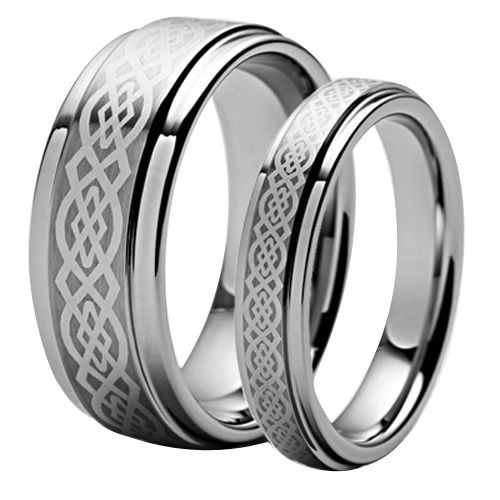 Celtic Wedding Ring Sets
 Men s & Woman s Matching Tungsten Carbide Celtic Knot