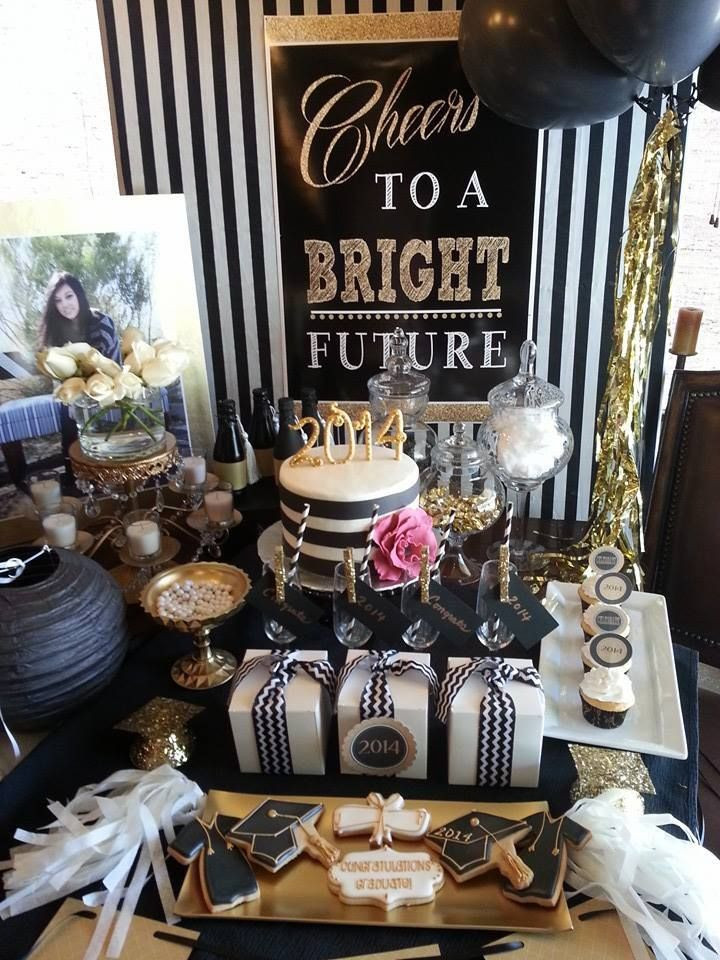 Centerpiece Ideas For College Graduation Party
 Graduation Party by Sincerely Style Grad