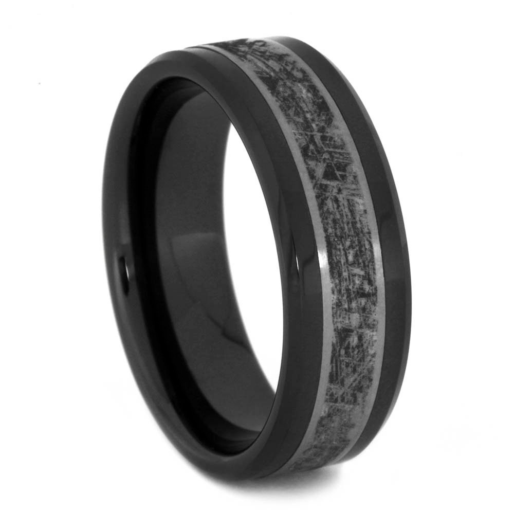 Ceramic Wedding Rings
 Black Ceramic Wedding Band Titanium Ring With by