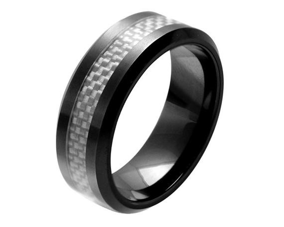 Ceramic Wedding Rings
 Mens Engagement RingMens Ceramic Wedding Ring by SIMPLEnUNIQUE