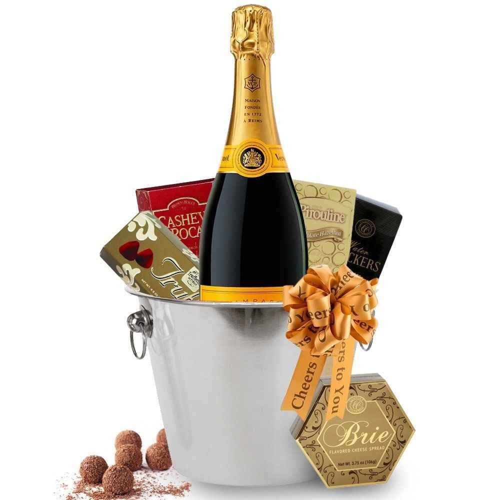 Champagne Gift Basket Ideas
 Send Veuve Clicquot and Champagne Bucket Gift Basket line