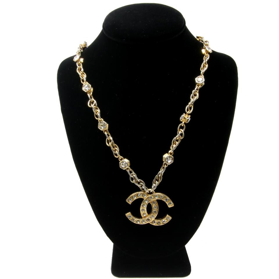 Chanel Pendant Necklace
 Chanel Gold Classic Women s Crystal Long Chain with Cc