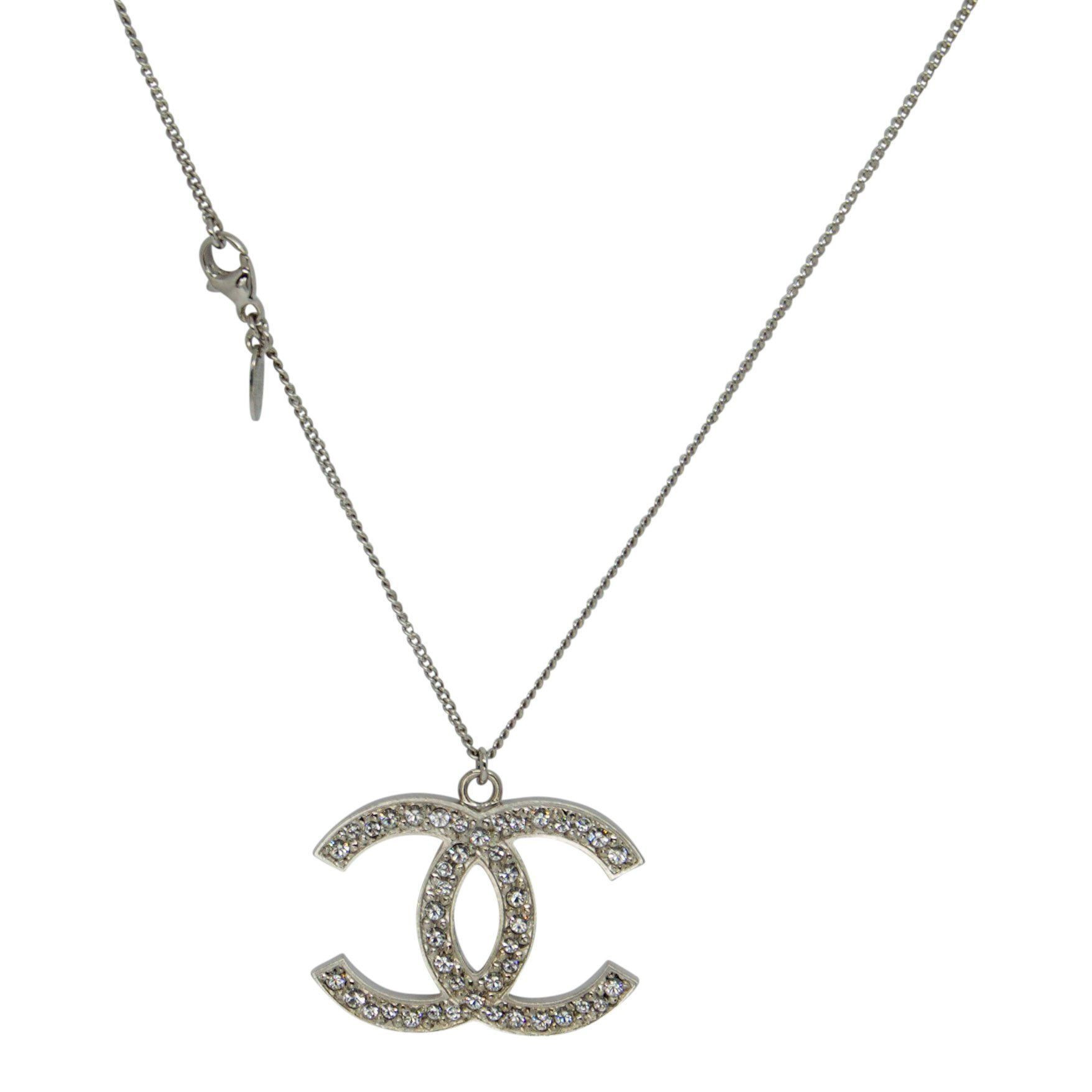Chanel Pendant Necklace
 Chanel CC Crystal Pendant Necklace– Oliver Jewellery