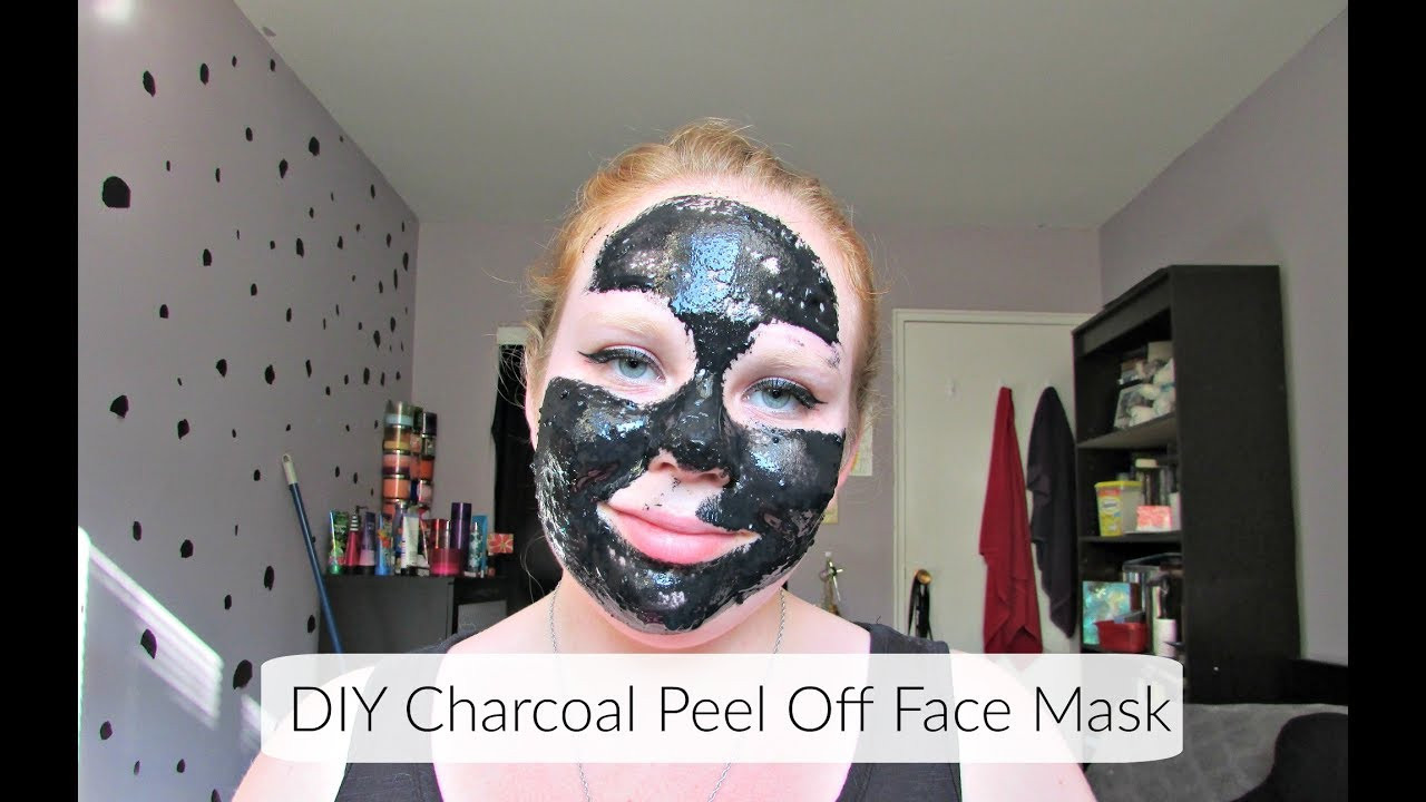 Charcoal Peel Off Mask DIY
 DIY Charcoal & Gelatin Peel f Face Mask