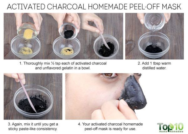 Charcoal Peel Off Mask DIY
 Homemade Peel f Masks for Glowing Spotless Skin