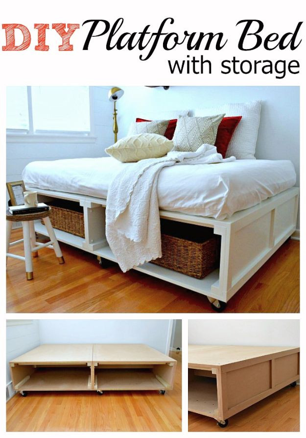 Cheap Bedroom Storage
 35 DIY Platform Beds For An Impressive Bedroom