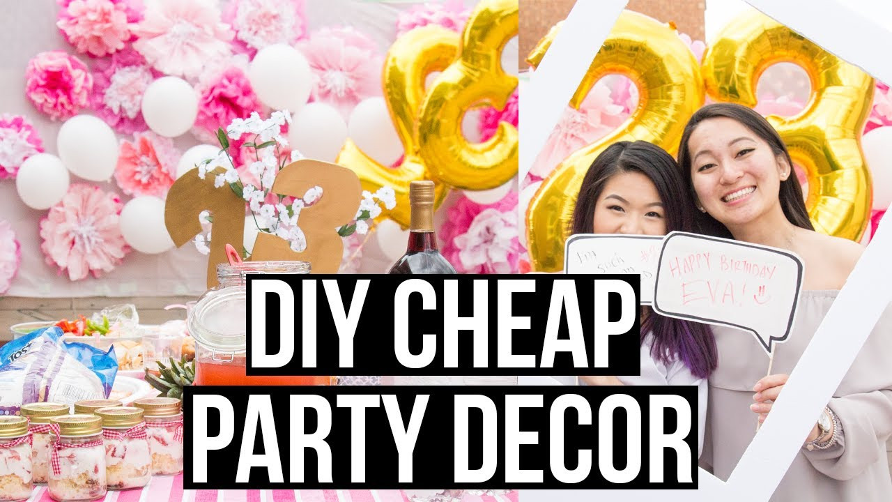 Cheap Birthday Decorations
 DIY Cheap and Easy Dollar Store Party Decorations