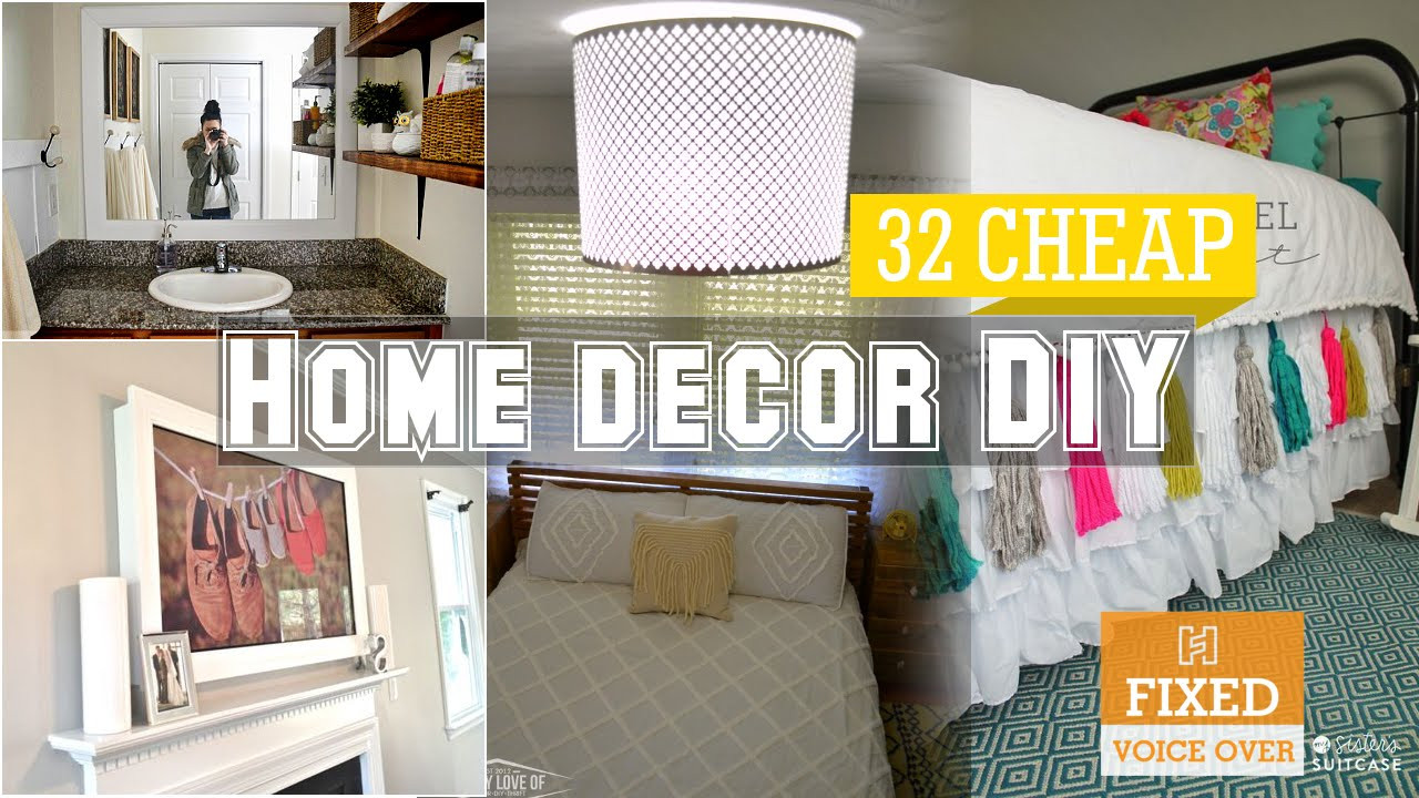 Cheap DIY Decor
 32 Cheap home decor DIY ideas [New V O]