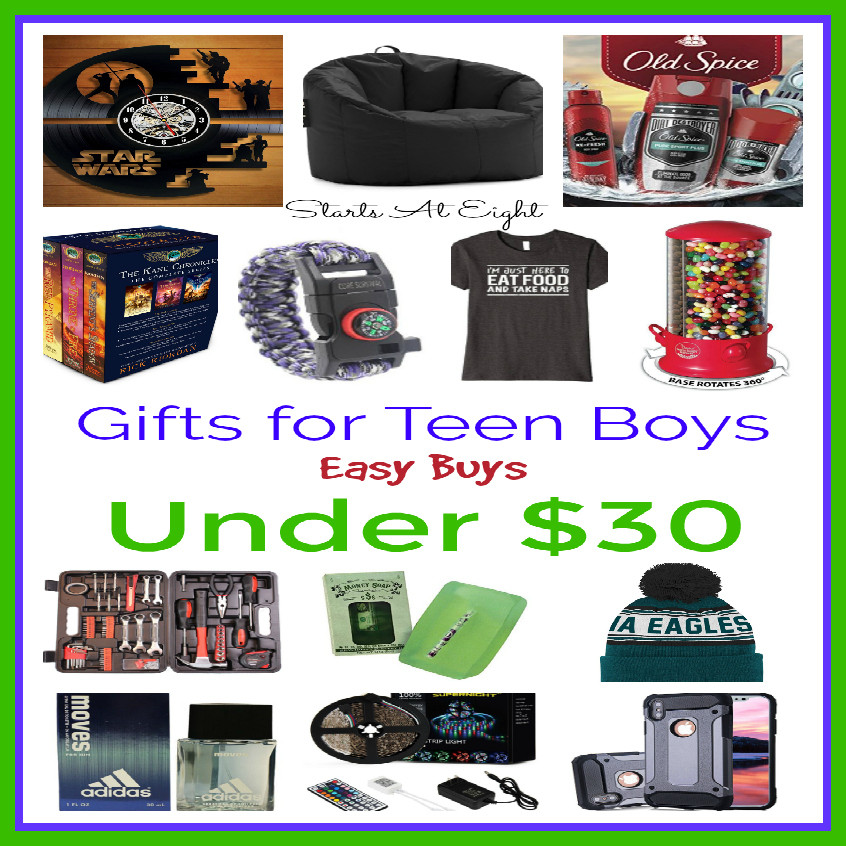 Cheap Gift Ideas For Boys
 Gifts for Teen Boys Easy Buys Under $30 StartsAtEight