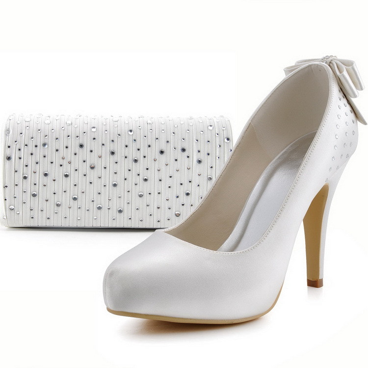 Cheap Ivory Wedding Shoes
 Popular Ivory Wedding Shoes with Rhinestones Buy Cheap