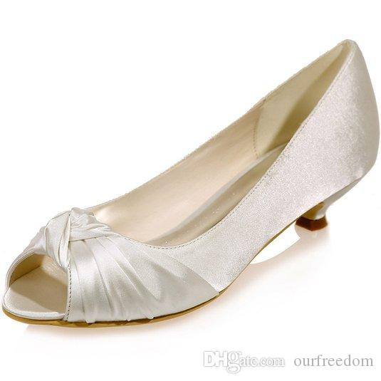 Cheap Ivory Wedding Shoes
 Cheap Women S Ivory Satin Wedding Bridal Shoes Open Peep