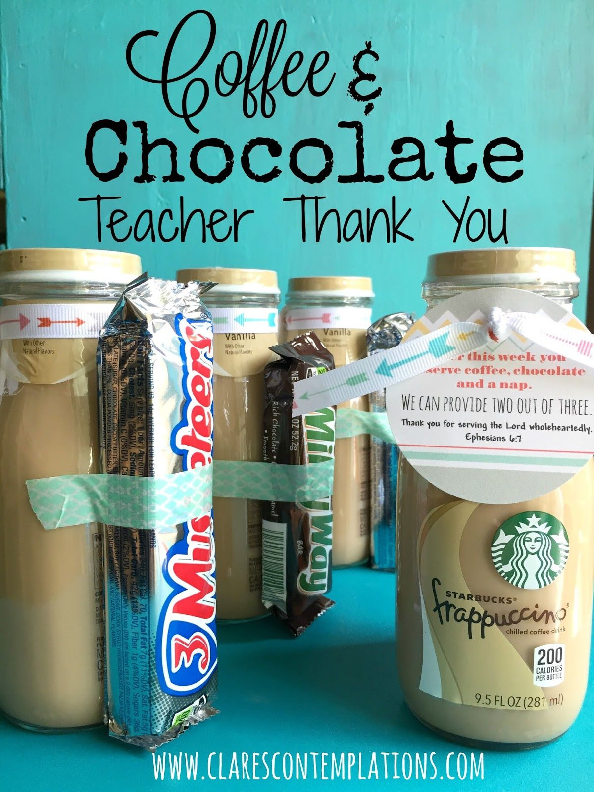 Cheap Thank You Gift Ideas
 Coffee and Chocolate Thank You Perfect cheap teacher